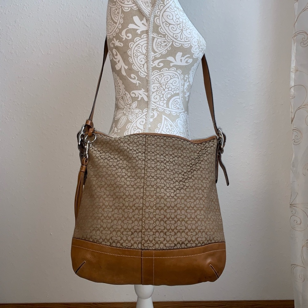 COACH F10416 Convertible Signature  Crossbody